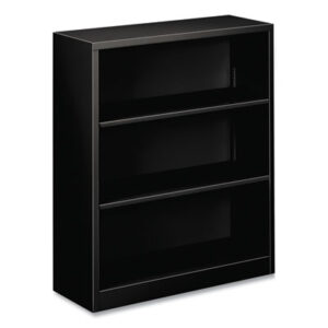 Office Furniture; Black; Book; Book Shelf; Book Shelves; Bookcase; Bookcases; Furniture; Metal; Shelf; Three-Shelf; Racks; Ledges; Trestles; Books; Adjustable shelves; HON