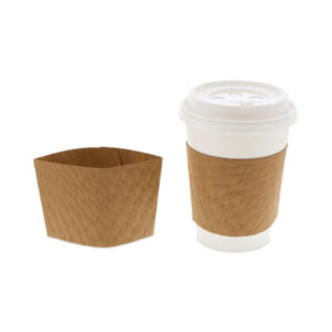 (PCTDSLVBRN)PCT DSLVBRN – Hot Cup Sleeve, Fits 10 oz to 24 oz Cups, Brown, 1,000/Carton by PACTIV EVERGREEN CORPORATION (1000/CT)