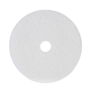 (BWK4019WHI)BWK 4019WHI – Polishing Floor Pads, 19" Diameter, White, 5/Carton by BOARDWALK (5/CT)