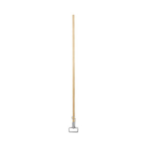 Metal Head Mop Handle; Mop Handle; Spring Grip; Boardwalk; Wet Mop Handle; Staffs; Shafts; Stems; Janitorial; Cleaning; Maintenance