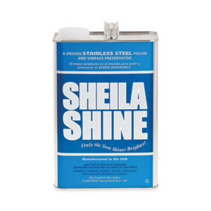 Cleaning Supplies; Gallon; SHEILA SHINE; Stainless Steel Cleaner; Maintenance; Facilities; Upkeep; Restroom; Kitchen; Cleansers