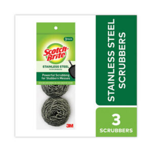 Scrub Pads; Cleaning; Cleansing; Kitchens; Bathrooms; Janitorial; Jan/San; Steel; Wool