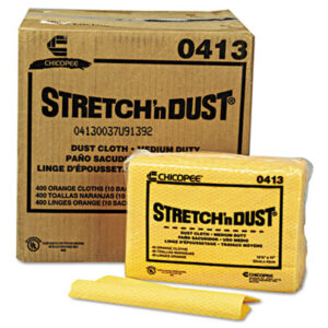 (CHI0413)CHI 0413 – Stretch &apos;n Dust Cloths, 12.6 x 17, Yellow, 40/Pack, 10 Packs/Carton by CHICOPEE, INC (400/CT)