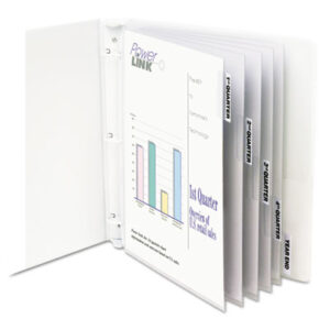 5 Clear Tab Set; C-LINE; Clear Tabs; Index Tabbed; Indexed; Looseleaf; Protector; Ring Binder; Sheet; Sheet Protectors; Top-Loading; Sleeves; Transparent; Sheaths; Storage; Filing; Protection