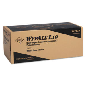 WYPALL L10 Utility Wipes; All-Purpose Wipers; Janitorial Supplies; Cleaning; Maintenance; Sanitation; Wipers; Sponges; Swabs; Cloths; Towelettes; Drying Materials; Jan/San