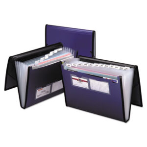 Pendaflex; Professional Expanding Organizer; 7 Pockets; Sheaths; Pouches; Casings; Holders; Storage; Files; Poly; Blue