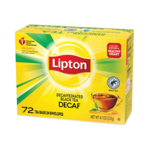 Beverage; Beverages; FIVE STAR DISTRIBUTORS; Lipton Decaffeinated Tea Bags; M & M&apos;s; Tea; Drinks; Breakrooms; Vending; Hospitality; Lounges; CCE00290