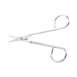 (FAOFAE6004)FAO FAE6004 – Scissors, Pointed Tip, 4.5" Long, Nickel Straight Handle by FIRST AID ONLY, INC. (1/EA)
