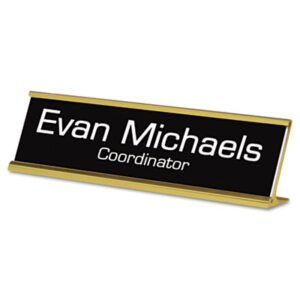 U.S. Stamp & Sign®; U. S. STAMP & SIGN; Nameplates; Nameplates-Desk Nameplate