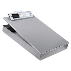 Aluminum; Calculator; Clipboard; Clipboards; Forms Holders; Letter Size; Portable Desktop; Portable Desktops; SAUNDERS; With Calculator; Writing; Surfaces; Clampboards; Notations; Inspections