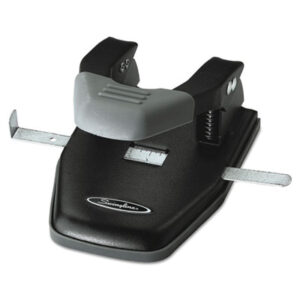 Swingline; 1/4" Diameter; 2-Hole; ACCO; Black; Hole Punch; Paper Punch; Punch; Punches; Swingline; Two-Hole Punch; Bore; Puncture; Pierce; Desktop; Holes