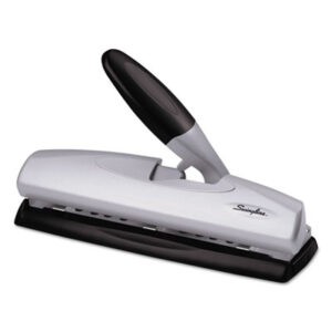 3-Hole/2-Hole; 9/32" Diameter; Black/Silver; Hole Punch; Lever Action; Paper Punch; Punch; Punches; SWINGLINE; Three-Hole Punch; Two-Hole Punch; Bore; Puncture; Pierce; Desktop; Holes