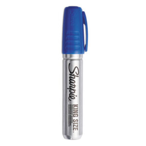 Blue Ink; King Size; Marker; Markers; Permanent; Permanent Marker; SANFORD; SHARPIE; Writing; Utensil; Arts; Crafts; Education; Schools; Classrooms; Teachers; Students