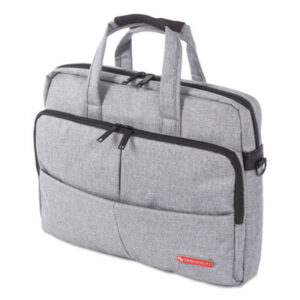 (SWZEXB1068SMGRY)SWZ EXB1068SMGRY – Sterling Slim Briefcase, Fits Devices Up to 15.6", Polyester, 3 x 3 x 11.75, Gray by THE BUGATTI GROUP INC (1/EA)