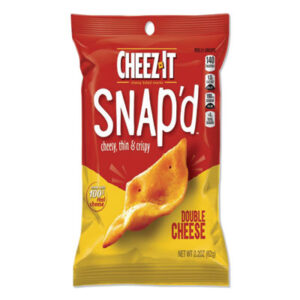 (KEB11422)KEB 11422 – Cheez-it Snap&apos;d Crackers, Double Cheese, 2.2 oz Pouch, 6/Pack by KELLOGG&apos;S (6/CT)