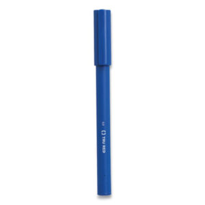(TUD24377034)TUD 24377034 – Quick Dry Gel Pen, Stick, Fine 0.5 mm, Blue Ink, Blue Barrel, 5/Pack by TRU RED (5/PK)