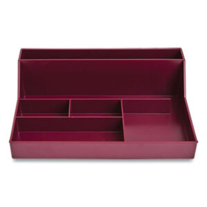 (TUD24380425)TUD 24380425 – Plastic Desktop Organizer, 6 Compartments, 6.81 x 9.84 x 2.75, Purple by TRU RED (1/EA)