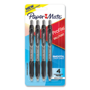 Ball Pen; Ballpoint; Ballpoint Pen; Black Ink; PAPERMATE; Pen; Pens; Profile; Super Bold; Writing Equipment; Writing; Instruments; Utensils; Inkers; Schools; Education; Students