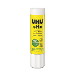 UHU; 0.74 oz.; Acid-Free; Adhesives; Craft Supplies; Drafting/Drawing; Glue & Adhesives; Glue Stick; Glue Sticks; Glue Sticks & Pens; Nontoxic; SAUNDERS; UHU Adhesive; UHU Glue; Washable; Clear Glue; Bonding; Affixers; Hobbies; Crafts; Education; Teachers; Classroom; Art