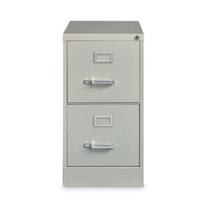 (HID14027)HID 14027 – Vertical Letter File Cabinet, 2 Letter Size File Drawers, Light Gray, 15 x 26.5 x 28.37 by HIRSH INDUSTRIES SPACE SOLUTIONS (1/EA)