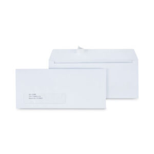 (UNV36005)UNV 36005 – Peel Seal Strip Business Envelope, Address Window, #10, Square Flap, Self-Adhesive Closure, 4.13 x 9.5, White, 500/Box by UNIVERSAL OFFICE PRODUCTS (500/BX)