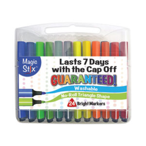 (TPG397)TPG 397 – Magic Stix Markers, Medium Bullet Tip, Assorted Colors, 24/Pack by THE PENCIL GRIP (24/PK)