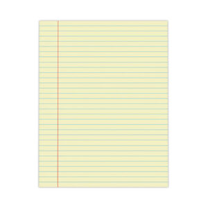 (UNV22000)UNV 22000 – Glue Top Pads, Wide/Legal Rule, 50 Canary-Yellow 8.5 x 11 Sheets, Dozen by UNIVERSAL OFFICE PRODUCTS (12/DZ)