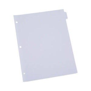 (UNV20845)UNV 20845 – Self-Tab Index Dividers, 8-Tab, 11 x 8.5, White, 24 Sets by UNIVERSAL OFFICE PRODUCTS (24/BX)