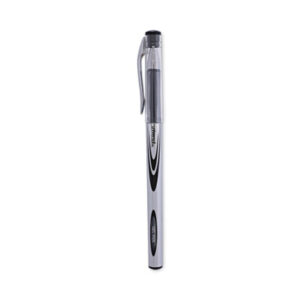 (UNV39620)UNV 39620 – Gel Pen, Stick, Medium 0.7 mm, Black Ink, Silver/Black Barrel, Dozen by UNIVERSAL OFFICE PRODUCTS (12/DZ)