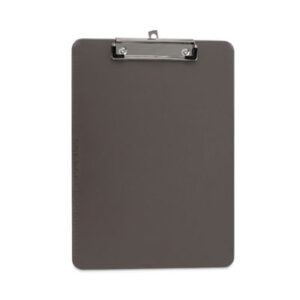 (UNV40311)UNV 40311 – Plastic Clipboard with Low Profile Clip, 0.5" Clip Capacity, Holds 8.5 x 11 Sheets, Translucent Black by UNIVERSAL OFFICE PRODUCTS (1/EA)
