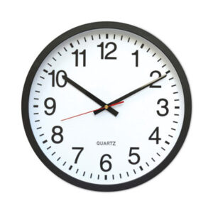 Black; Clock; Clocks; Quartz Movement; Round; Timepiece; UNIVERSAL; Wall; Wall Clock; Chronographs; Chronometers; Timepieces; Tick-tock; Duration-Marker; Time-Keeper; Second Hand