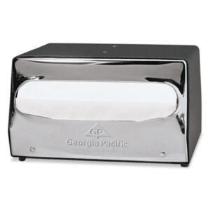(GPC51202CT)GPC 51202CT – MorNap Tabletop Napkin Dispenser, 7.9 x 11.5 x 4.9, Black/Chrome by GEORGIA PACIFIC (6/CT)