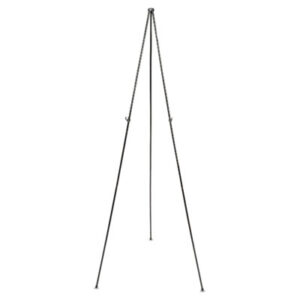 62.38"h; Black; Easel; Easels & Boards; Flipchart; Medium-Duty; Presentation Easel; QUARTET; Stand; Stands; Tripod; Bases; Frames; Platforms; Arts; Presentations