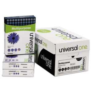 (UNV95200)UNV 95200 – Deluxe Multipurpose Paper, 98 Bright, 20 lb Bond Weight, 8.5 x 11, Bright White, 500 Sheets/Ream, 10 Reams/Carton by UNIVERSAL OFFICE PRODUCTS (10/CT)