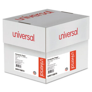 (UNV15874)UNV 15874 – Printout Paper, 4-Part, 15 lb Bond Weight, 9.5 x 11, White/Canary/Pink/Buff, 900/Carton by UNIVERSAL OFFICE PRODUCTS (900/CT)
