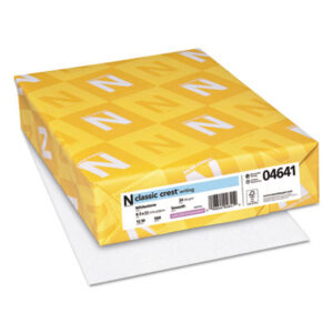 (NEE04641)NEE 04641 – CLASSIC CREST Stationery Writing Paper, 24 lb Bond Weight, 8.5 x 11, Whitestone, 500/Ream by NEENAH PAPER (500/RM)