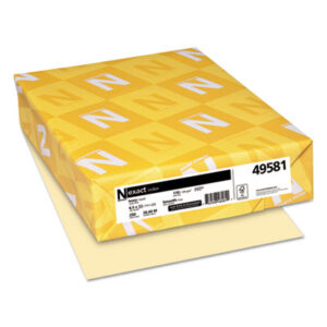 (WAU49581)WAU 49581 – Exact Index Card Stock, 110 lb Index Weight, 8.5 x 11, Ivory, 250/Pack by NEENAH PAPER (250/PK)