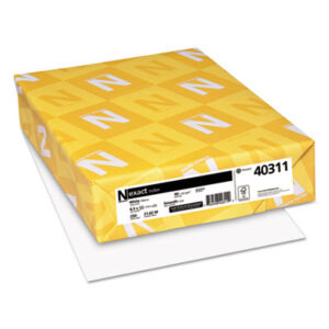 (WAU40311)WAU 40311 – Exact Index Card Stock, 94 Bright, 90 lb Index Weight, 8.5 x 11, White, 250/Pack by NEENAH PAPER (250/PK)