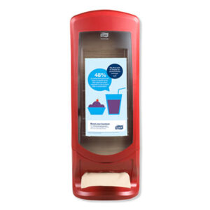 (TRK6336000)TRK 6336000 – Xpressnap Stand Napkin Dispenser, 9.25 x 9.25 x 24.5, Red by ESSITY (/)