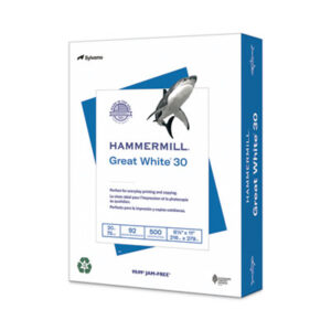 Acid-Free; Copier Paper; Copy Paper; GREAT WHITE; Inkjet Paper; Inkjet Printer Paper; Laser Paper; Laser Printer Paper; Multipurpose Paper; MultiUse Paper; Office Supplies; Office Paper; Paper; Recycled; Recycled Paper; Hammermill