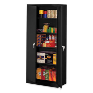 (TNN7824BK)TNN 7824BK – Deluxe Storage Cabinet, 36w x 24d x 78h, Black by TENNSCO (/)