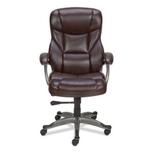 (ALEBN41B59)ALE BN41B59 – Alera Birns Series High-Back Task Chair, Supports Up to 250 lb, 18.11" to 22.05" Seat Height, Brown Seat/Back, Chrome Base by ALERA (1/EA)