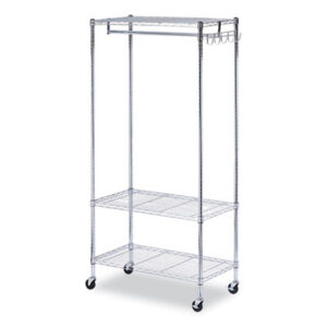 Alera; Wire Shelving; Garment Rack; Coat Rack; Clothes Rack; Clothes Rod; Clothes Hanger; Clothes Racks