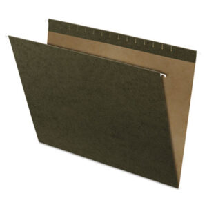 14 x 18; Diskette Pocket; File Folders; Green; Hanging; Hanging File Folder; No Tabs; PENDAFLEX; Polylaminate; Recycled Product; Reinforced; Standard Green; X-Ray Size; Sleeves; Sheaths; Shells; Organization; Storage