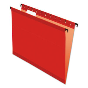 Pendaflex® SureHook™; Sleeves; Sheaths; Shells; Organization; Storage; Hanging Folders; Folders; Files; Reinforced; Red;