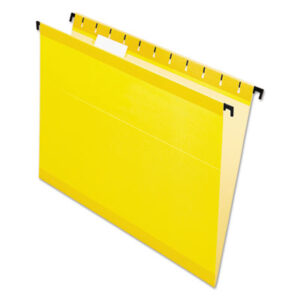 Pendaflex® SureHook™; Hanging File Folders; Hanging File Folders-Standard; Sleeves; Sheaths; Shells; Organization; Storage; HFF; Hanging Folders; Folders; Files; Reinforced; Yellow