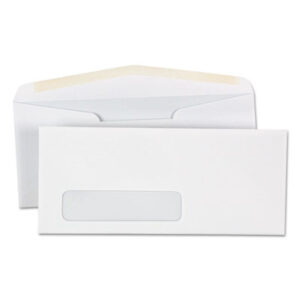 (UNV35211)UNV 35211 – Open-Side Business Envelope, 1 Window, #10, Commercial Flap, Gummed Closure, 4.13 x 9.5, White, 500/Box by UNIVERSAL OFFICE PRODUCTS (500/BX)