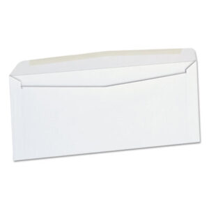 (UNV36320)UNV 36320 – Open-Side Business Envelope, #10, Commercial Flap, Side Seam, Gummed Closure, 4.13 x 9.5, White, 500/Box by UNIVERSAL OFFICE PRODUCTS (500/BX)