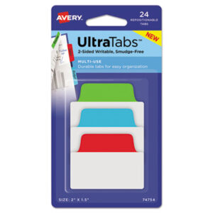 Avery; Respositionable Tab; Filing; Labeling; Indicators; Directories; Arranging; Files; Identification