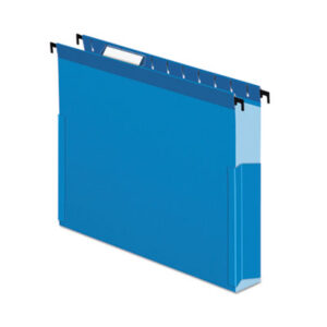 3" Capacity; Blue; Box Bottom; File Folders; Hanging; Hanging File Folder; Letter Size; PENDAFLEX; Recycled Product; Sleeves; Sheaths; Shells; Organization; Storage